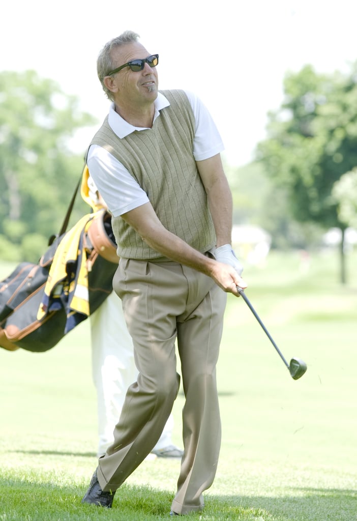 Kevin Costner showed off his skills during a charity round in Canada in July 2009.