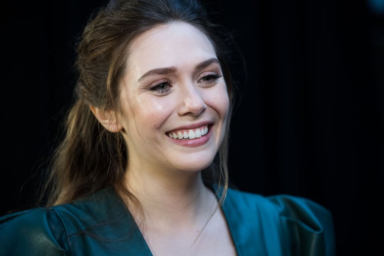 LONDON, ENGLAND - APRIL 08:  Elizabeth Olsen attends the UK Fan Event to celebrate the release of Marvel Studios' 'Avengers: Infinity War' at The London Television Centre on April 8, 2018 in London, England.  (Photo by Gareth Cattermole/Gareth Cattermole/