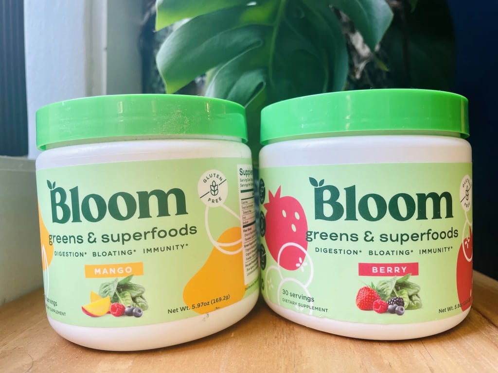 Bloom Nutrition Superfood Greens Powder ($26, originally $40)
Regardless of where you fall in the debate on the value of greens powders, one thing is clear: Bloom is a crowd favorite. Shoppers love mixing it into water or smoothies for an energy boost. Read about our editor's experience in our review of the Bloom Nutrition Superfood Greens Powder.
Editor Quote: "Bloom is really big on advertising that it 'fights bloat' and 'soothes digestion,' but I wasn't expecting it to be so efficient. When I started drinking it daily, I noticed my bowel movements (TMI) felt routine rather than random or out of my control. I used to take Metamucil for fiber, but with Bloom, I no longer feel like I need it." — Melanie Whyte, former contributing editor