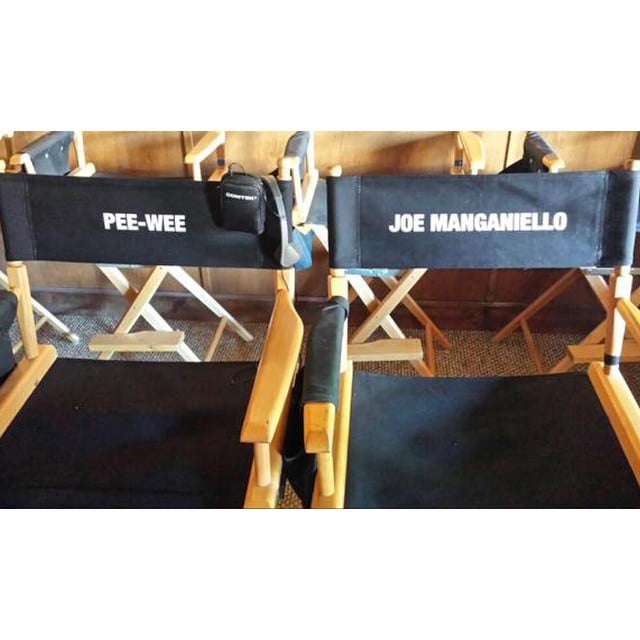 Manganiello posted this picture of his chair, right next to Herman's.