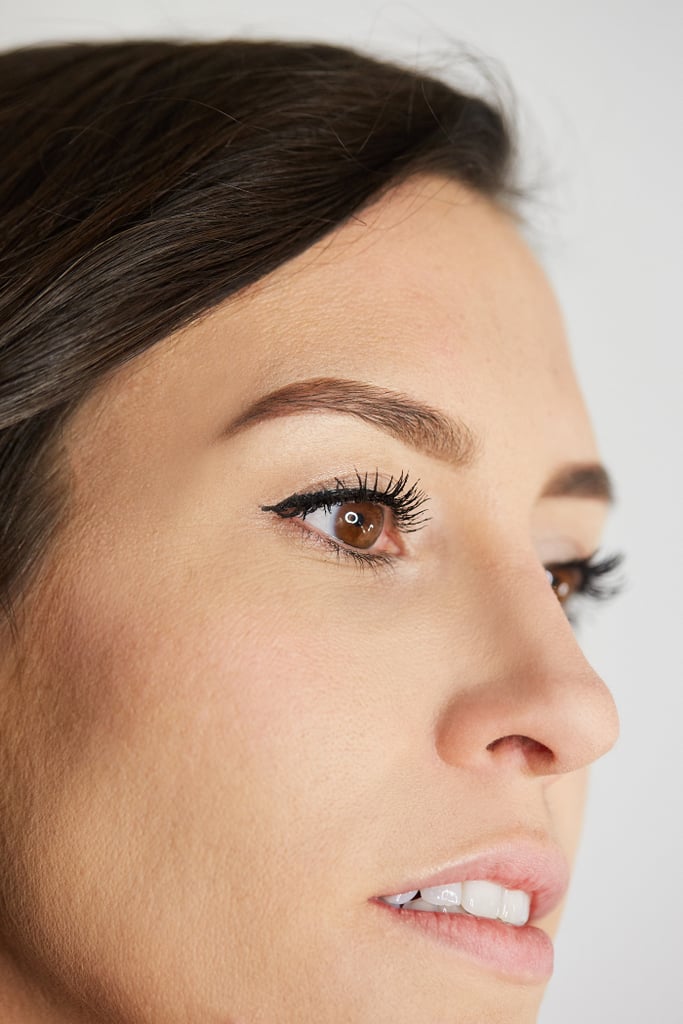"Once you have your outline, use the broad side of the angled tip to fill in the body of the brow," he said. "The more pressure you apply, the deeper and more dramatic the brow will become."