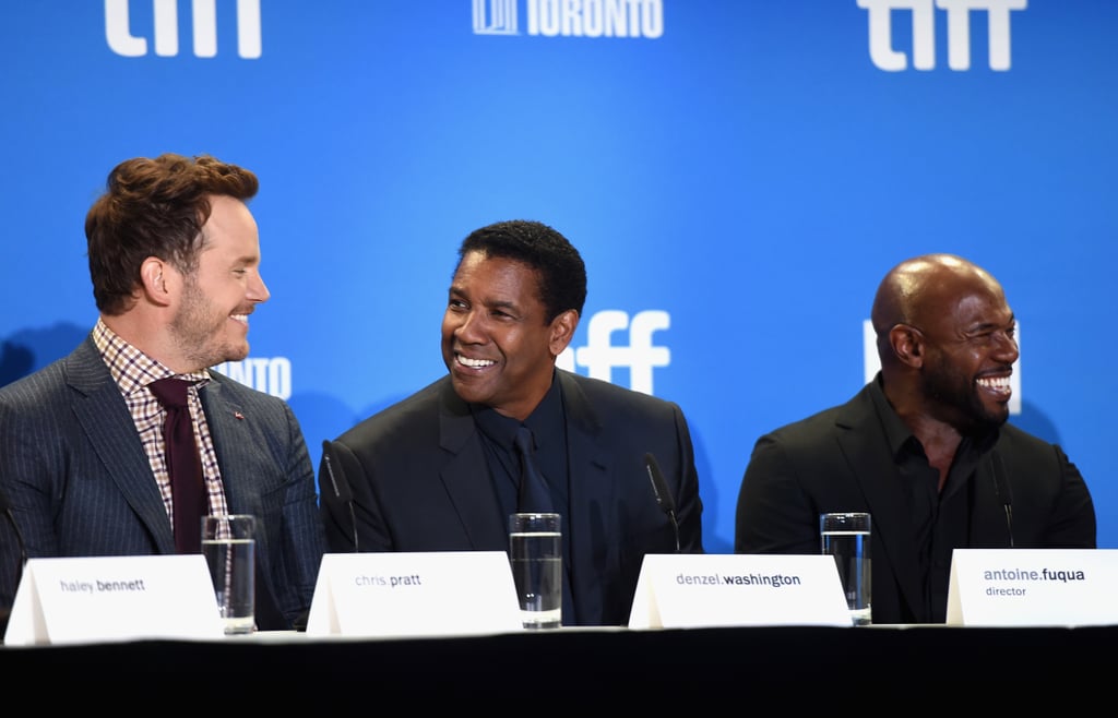 Chris Pratt and Denzel Washington at TIFF 2016