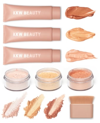 KKW Beauty Complete Body Shimmer and Brush Collection