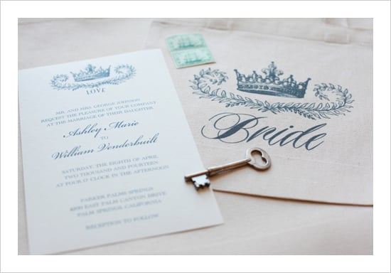 Crown Wedding Invitation