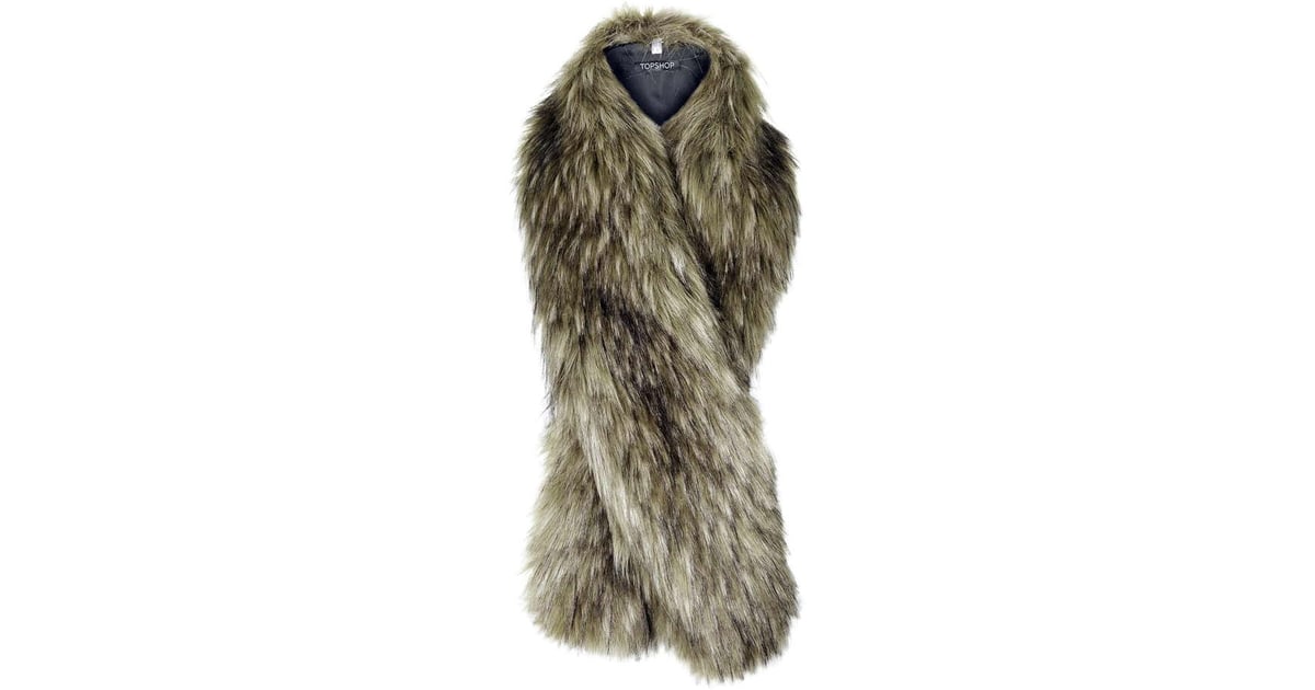 Topshop Faux Fur Tonal Stole ($52) | Olivia Palermo Wearing a Faux-Fur ...