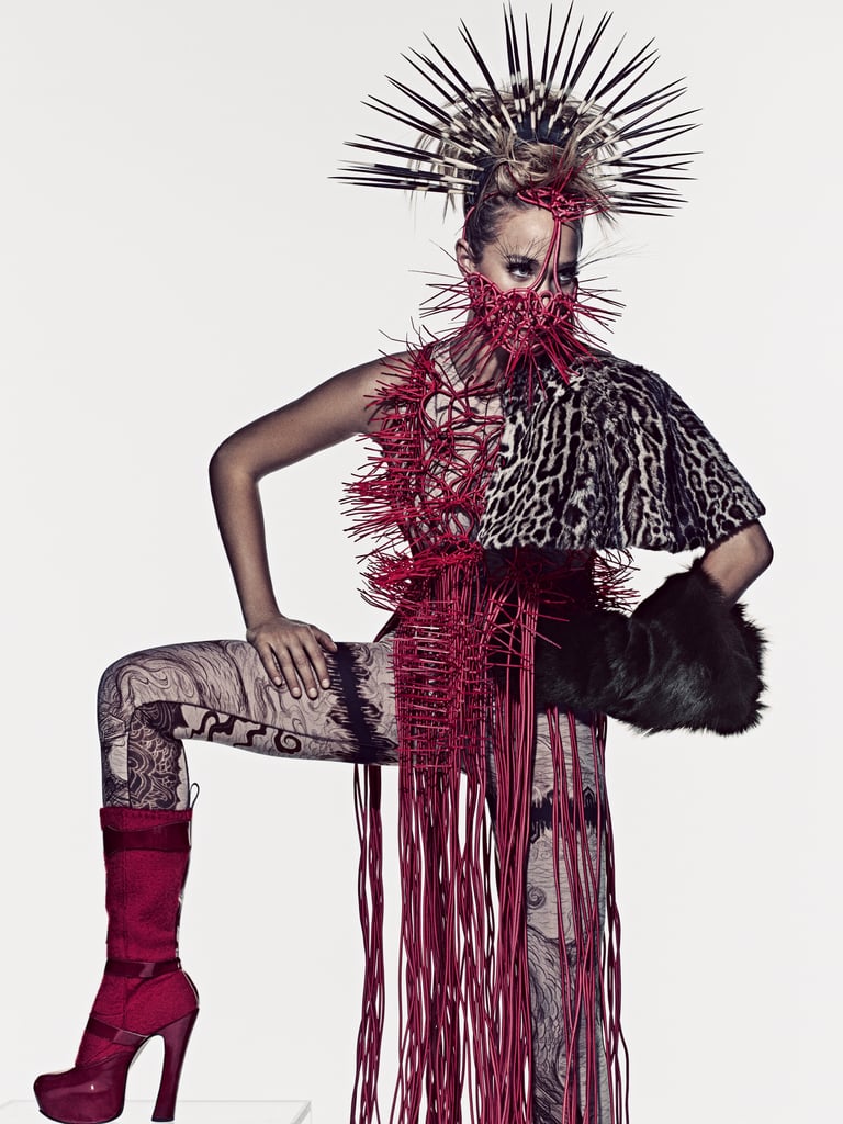 The Hunger Games Hannah Davis Wearing Capitol Couture