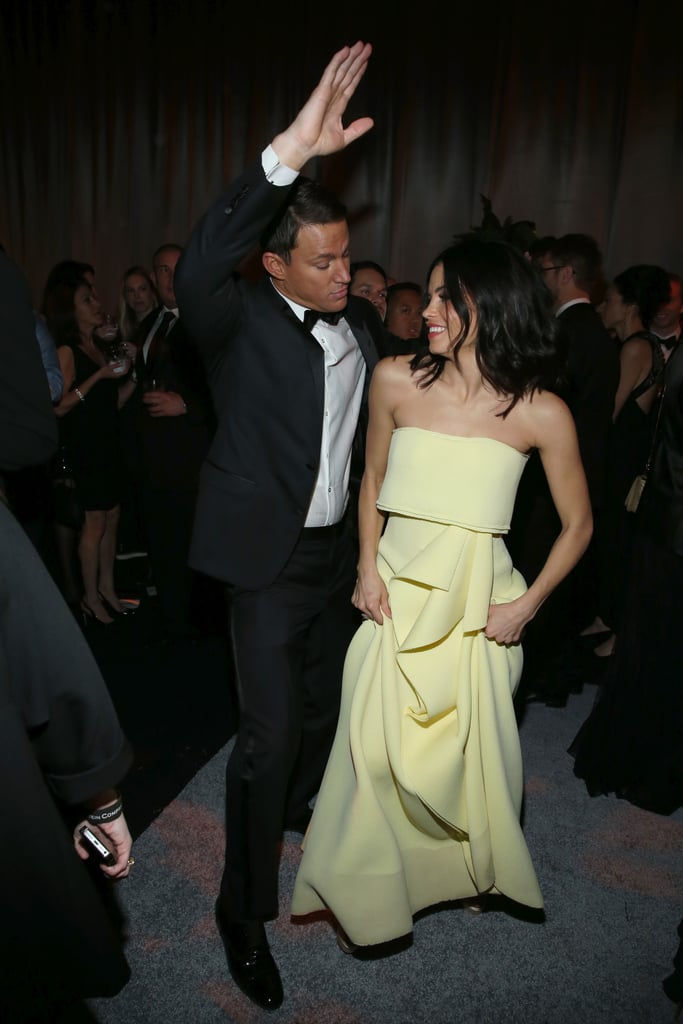 At the Weinstein Company and Netflix afterparty, Channing Tatum and Jenna Dewan let loose on the dance floor.