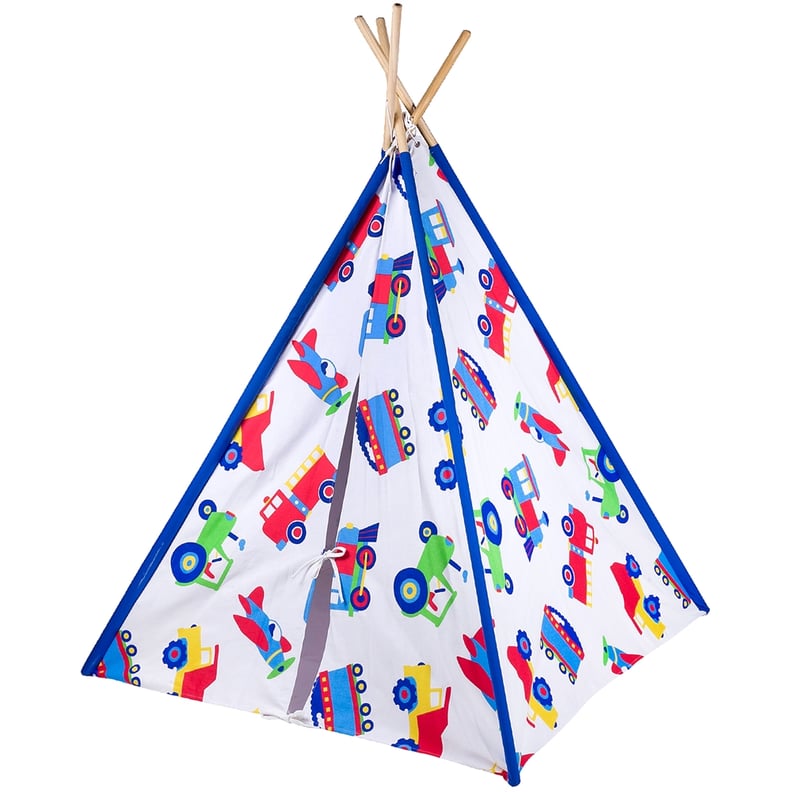 Kids Trains, Planes, and Trucks Canvas Teepee