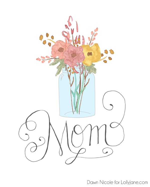 Simple Vase | Free Mother's Day Card Printables | POPSUGAR Smart Living ...