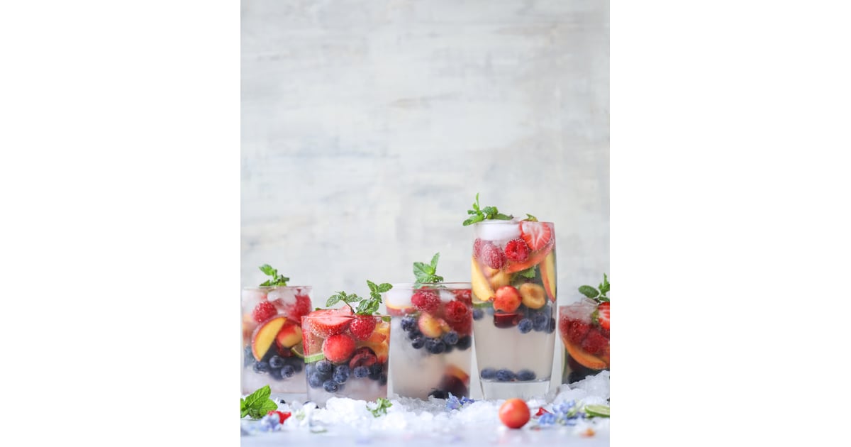 Rainbow Coconut Water Mocktail Spritzer Healthy Nonalcoholic Cocktails Popsugar Fitness Photo 5 0215