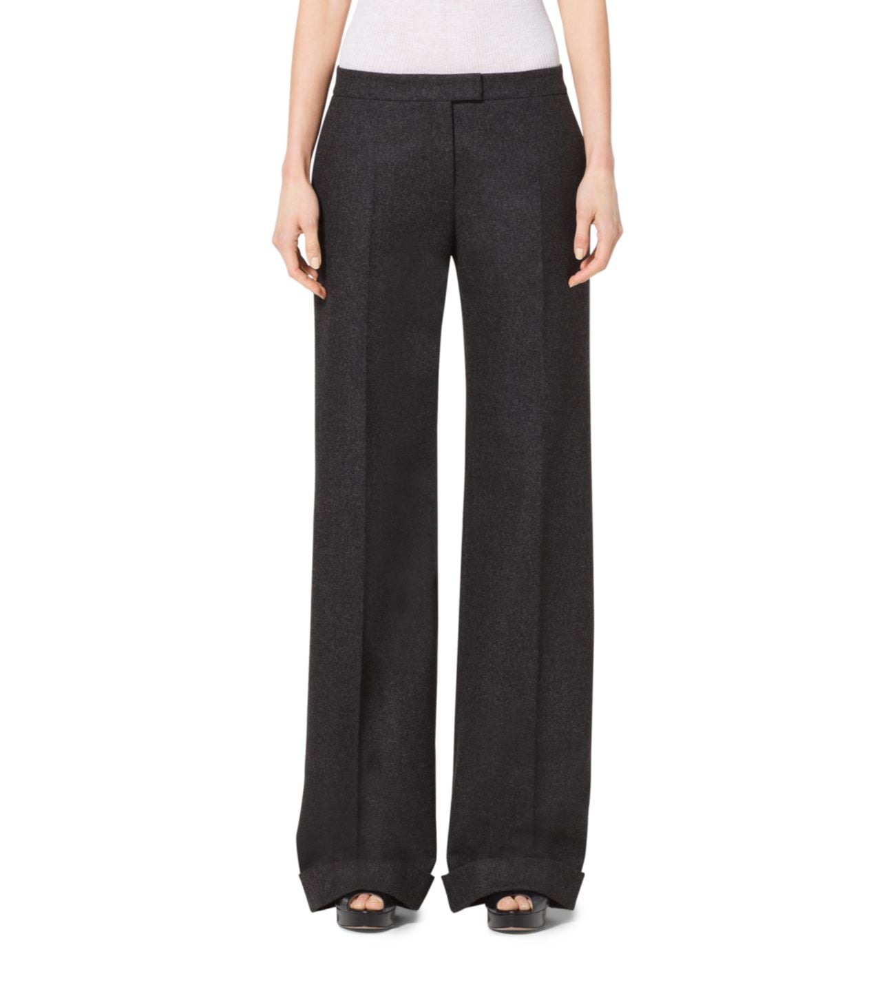 Michael Kors Wool and Cashmere Wide-Leg 