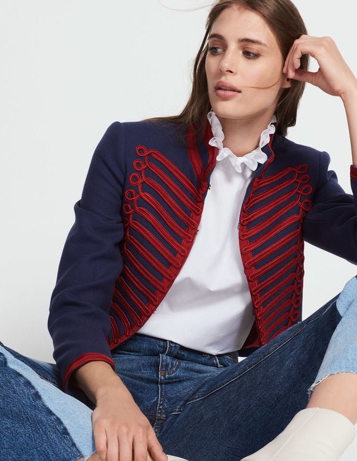 sandro military jacket