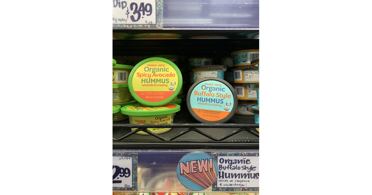 Trader Joe's Organic Spicy Avocado Hummus and Buffalo Style Hummus