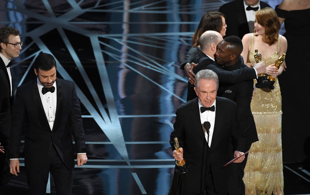 2017 Oscars Best Picture Announcement Mistake Pictures POPSUGAR