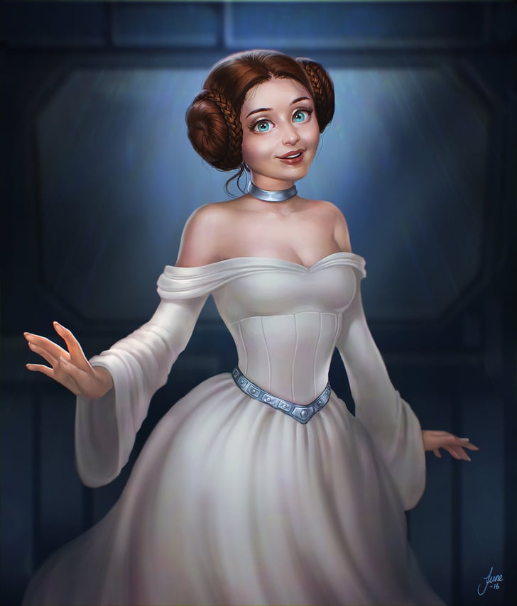 Slutty Leia making a fan happy