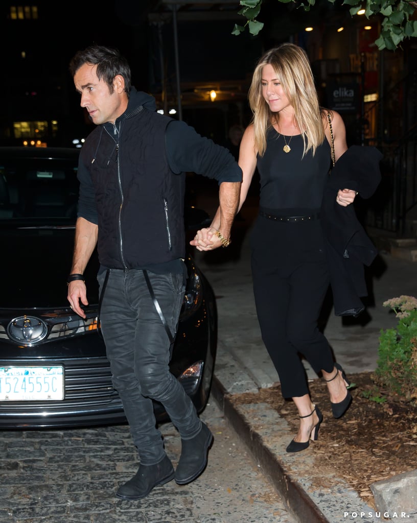 Jennifer Aniston and Justin Theroux in NYC September 2016