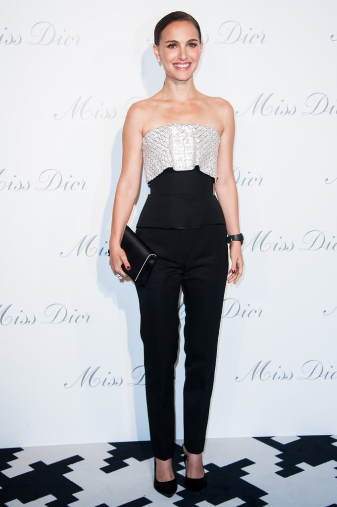 Natalie Portman in a Christian Dior Corset at the 2013 Esprit Dior, Miss Dior Exhibition Opening