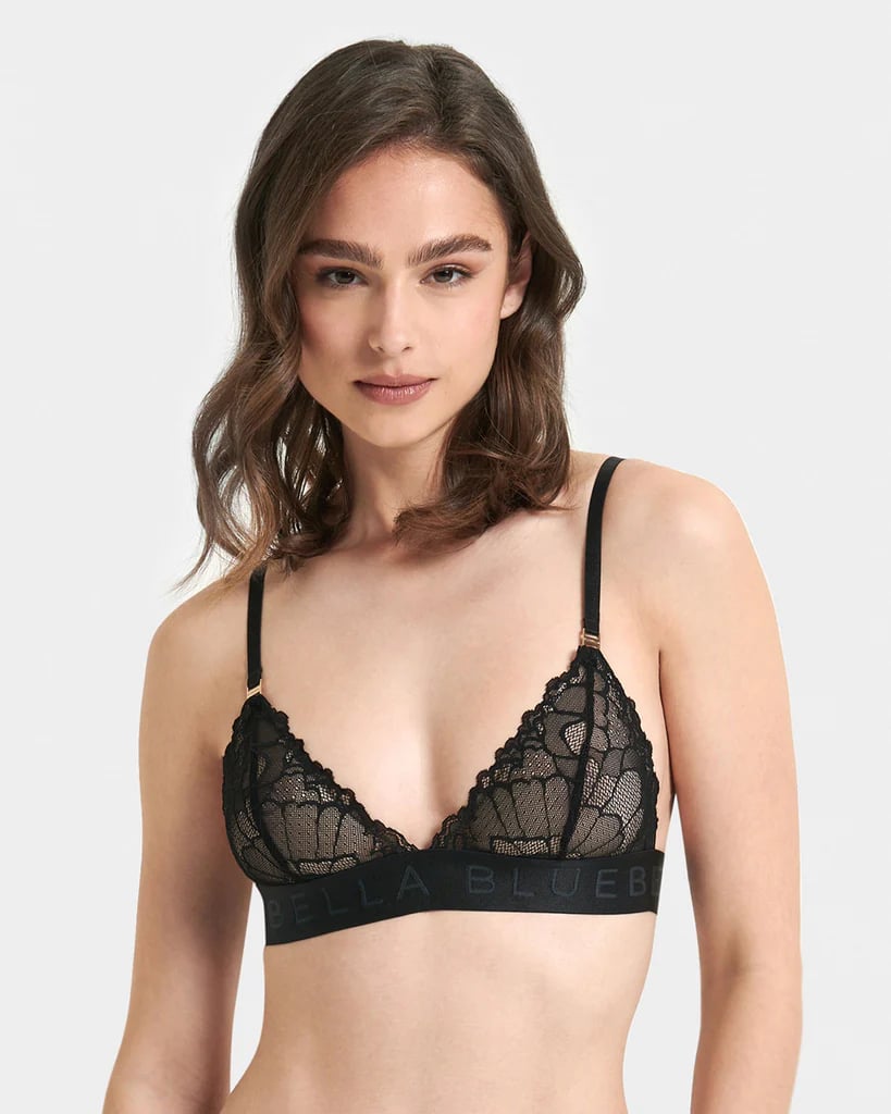 Agent Provocateur Lacy Leavers Lace and Silk-Satin Underwired Balconette Bra, Kylie Jenner Models a Plunging Satin Bra For an Instagram Photo Shoot