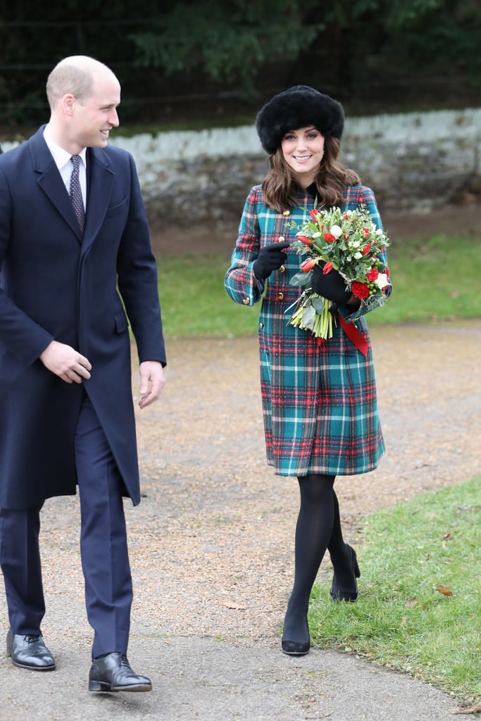 Kate Middleton's Miu Miu Plaid Coat Christmas Service 2017