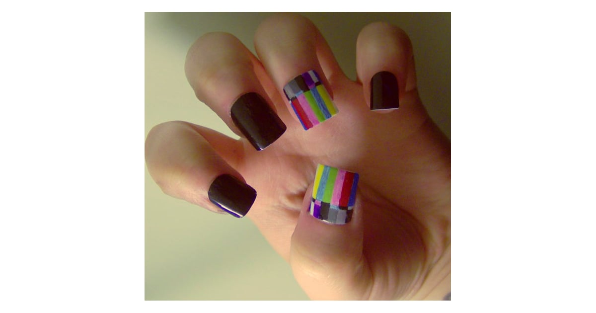 TV Color Bars Geeky Nail Art POPSUGAR Tech Photo 36