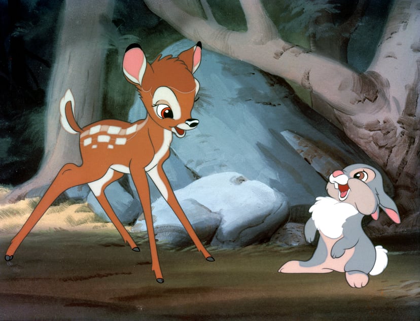 BAMBI, Bambi, Thumper, 1942.  Walt Disney / Courtesy: Everett Collection