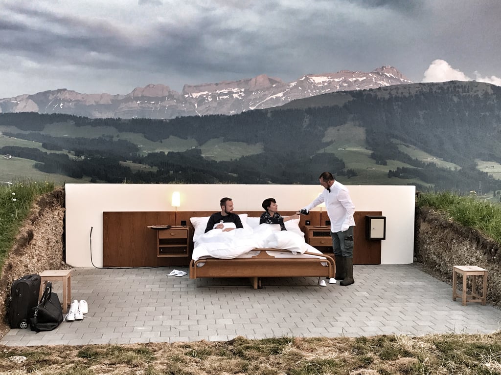 Open-Air Hotel Room in Switzerland
