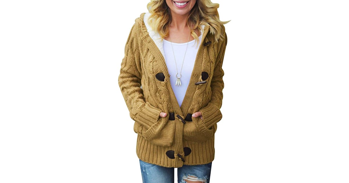 Hooded sweater discount with buttons