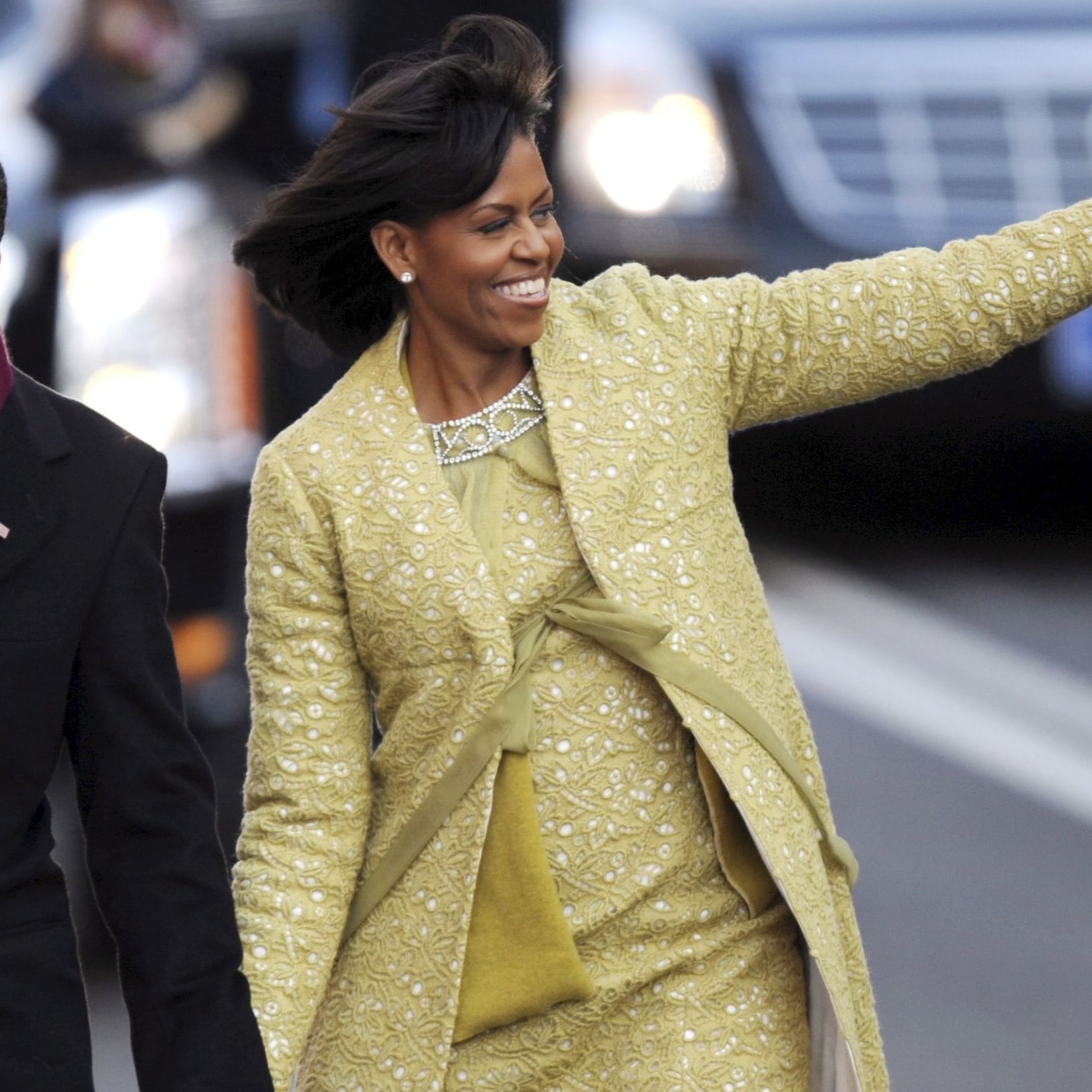 inauguration yellow coat