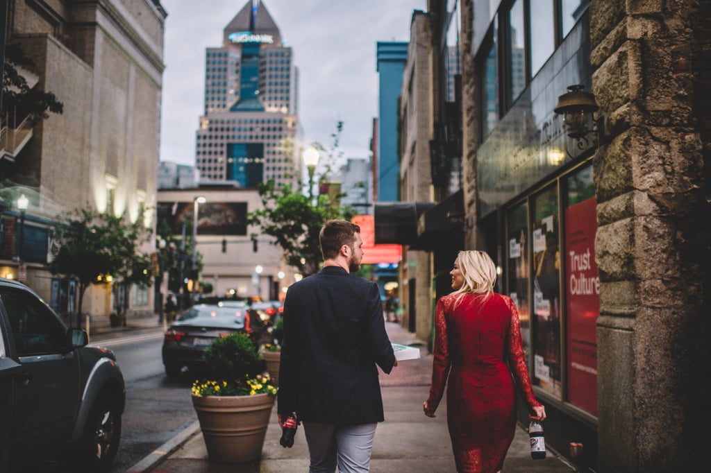 Pizza City Engagement Shoot