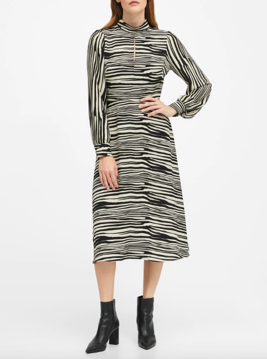 Petite Mock-Neck Midi Dress | 20 Banana 