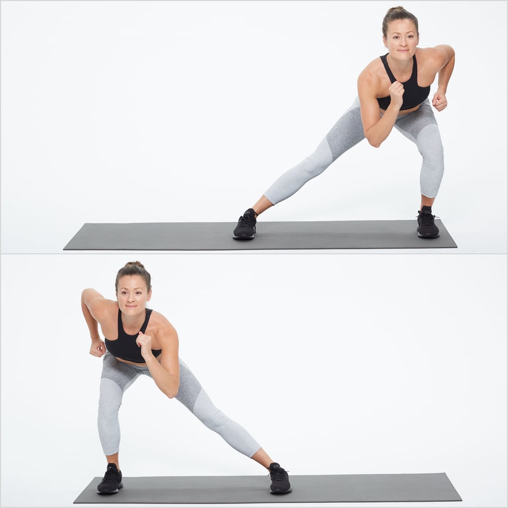 Alternating Side Lunge Bodyweight Workout 20 Minutes Popsugar Fitness Photo 6