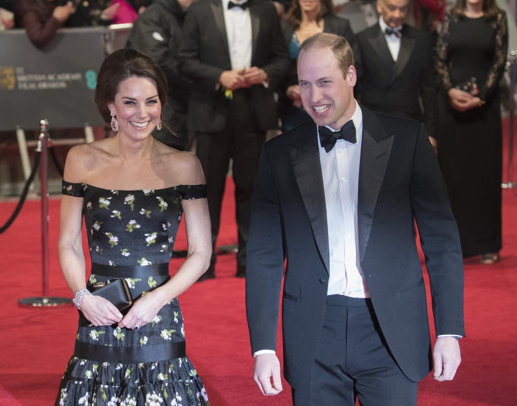 Kate Middleton and Prince William at the 2017 BAFTAs