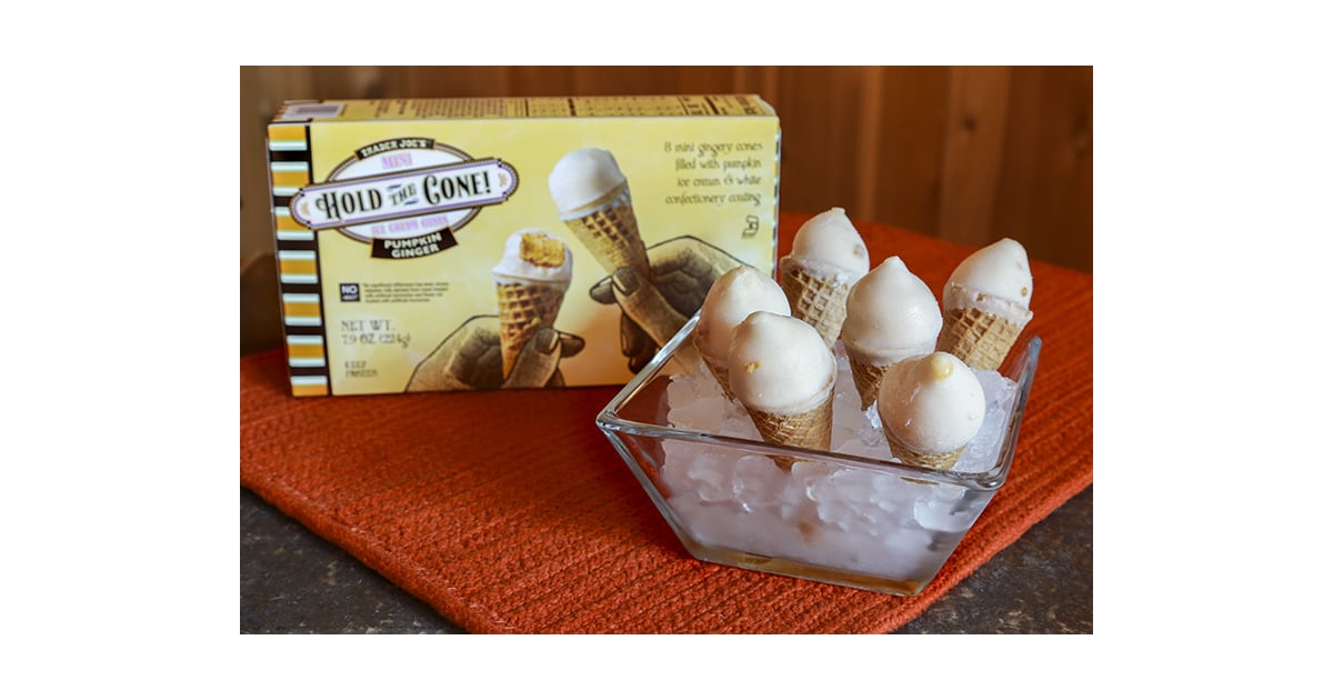 Trader Joe's Pumpkin Ginger Ice Cream Cones Pumpkin Spice Foods at
