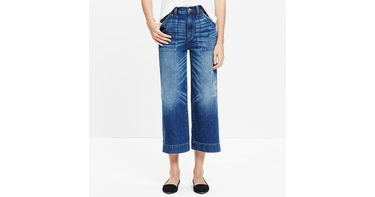 Madewell Wide-Leg Crop Jeans ($128) | Fall Denim Trends 2015 | POPSUGAR ...