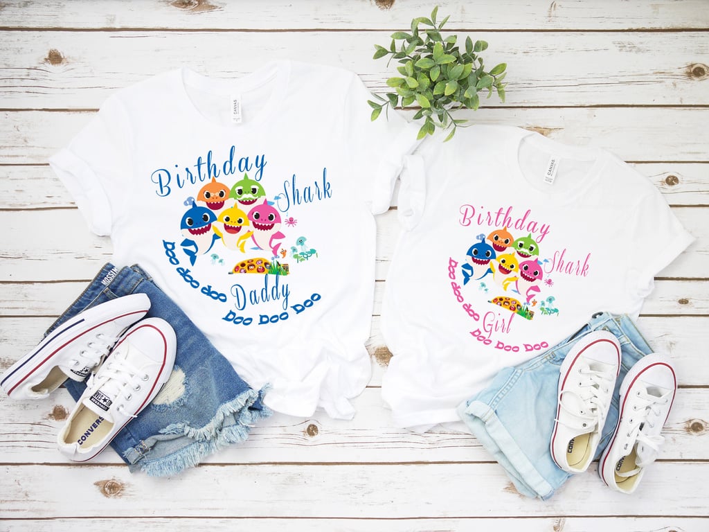 Baby shark store family shirts birthday