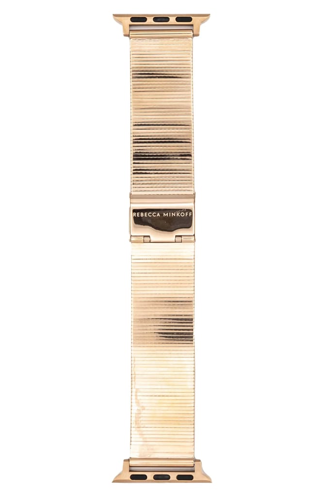 A Metallic Mesh Apple Watch Band