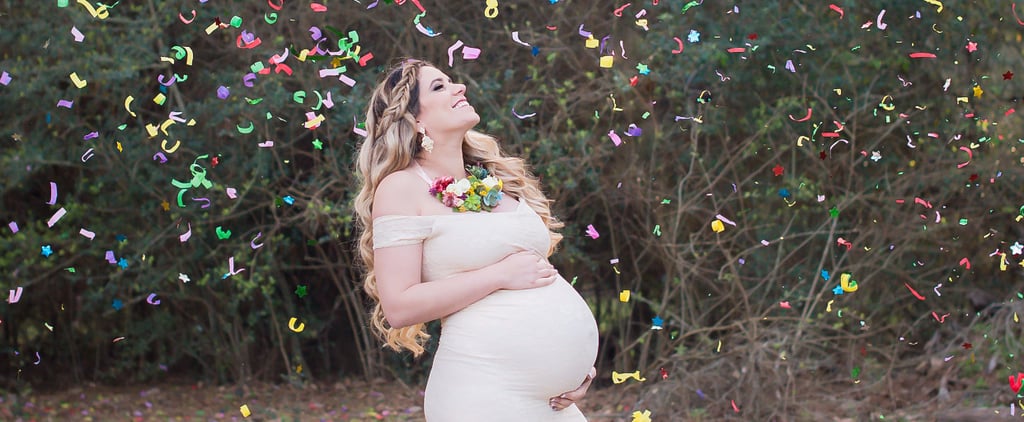 Confetti Rainbow Baby Maternity Shoot
