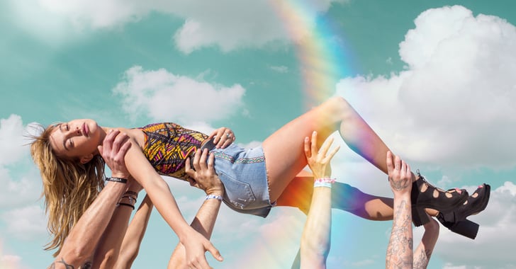 Hailey Baldwin H M Festival Campaign 2016 POPSUGAR Fashion