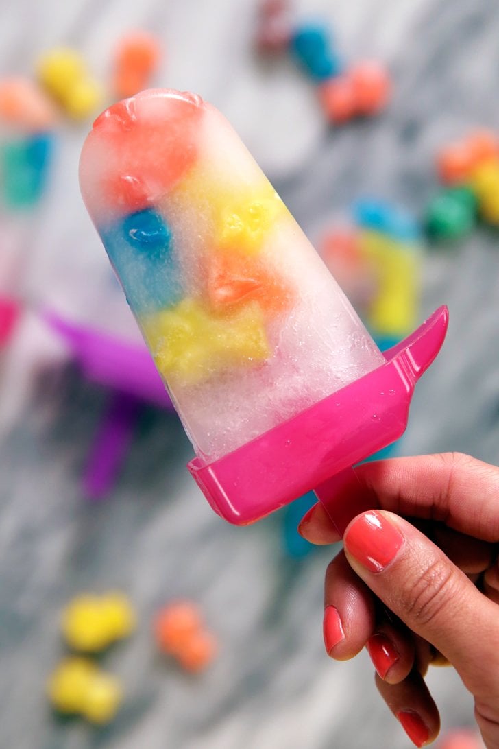 Rainbow Gummy Bear Popsicles