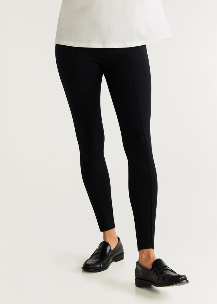 Mango Decorative Seam Leggings How to Make Leggings Look Cute While
