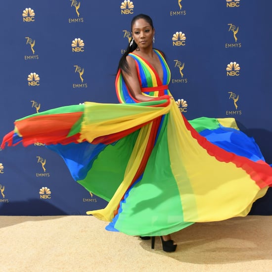 Tiffany Haddish Rainbow Dress by Prabal Gurung at 2018 Emmys