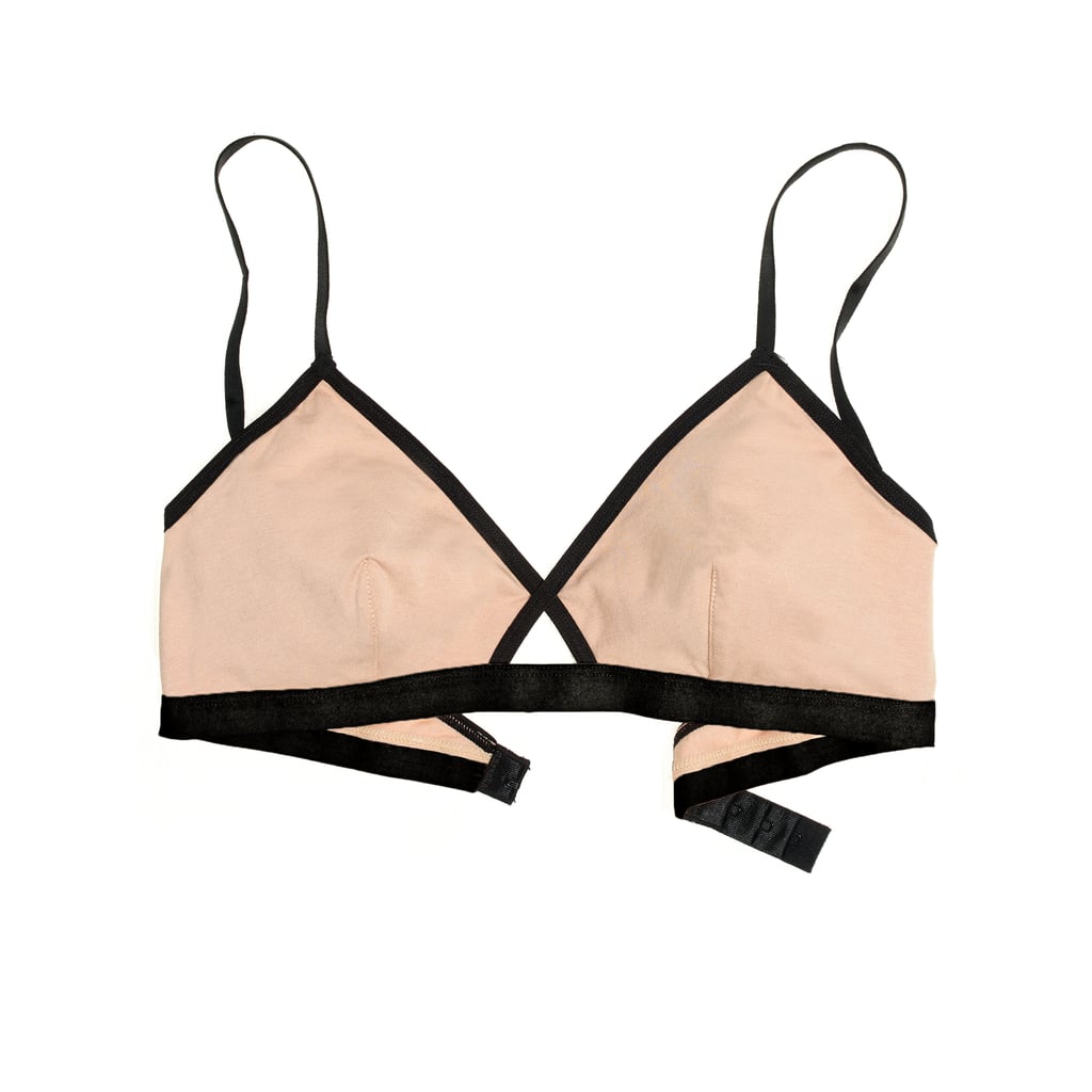 Madewell Cotton-Modal Eliza Cutout Bralette in Colorblock ($28)