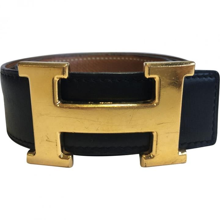 Hermes H Leather Belt