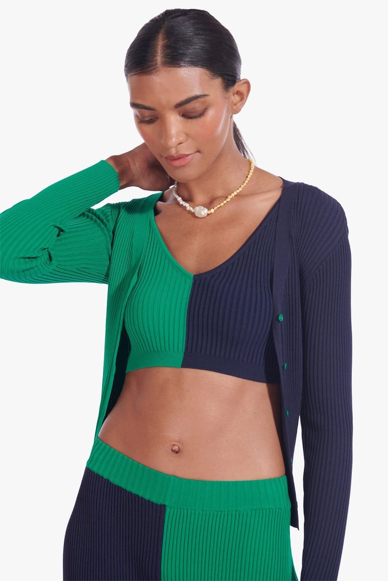 Cropped deals cardigan trend