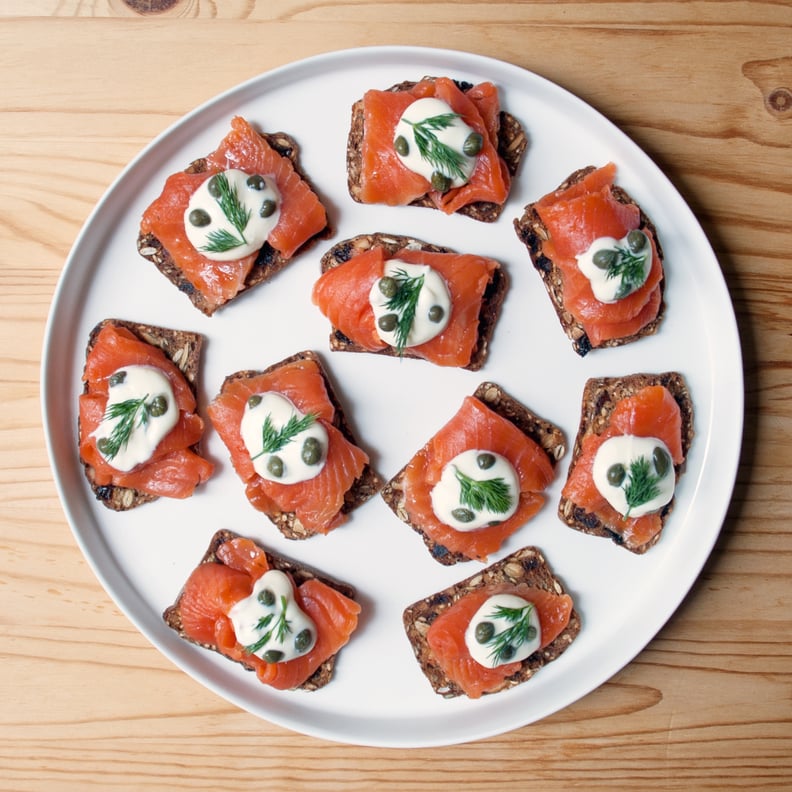 Gravlax and Crème Fraiche Toasts