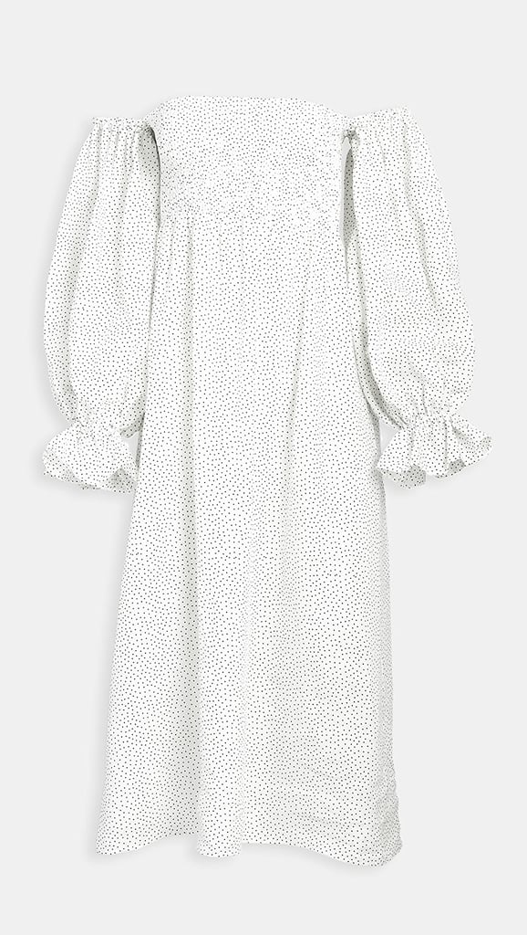 Sleeper Atlanta Linen Dress in Micro Polka Dot