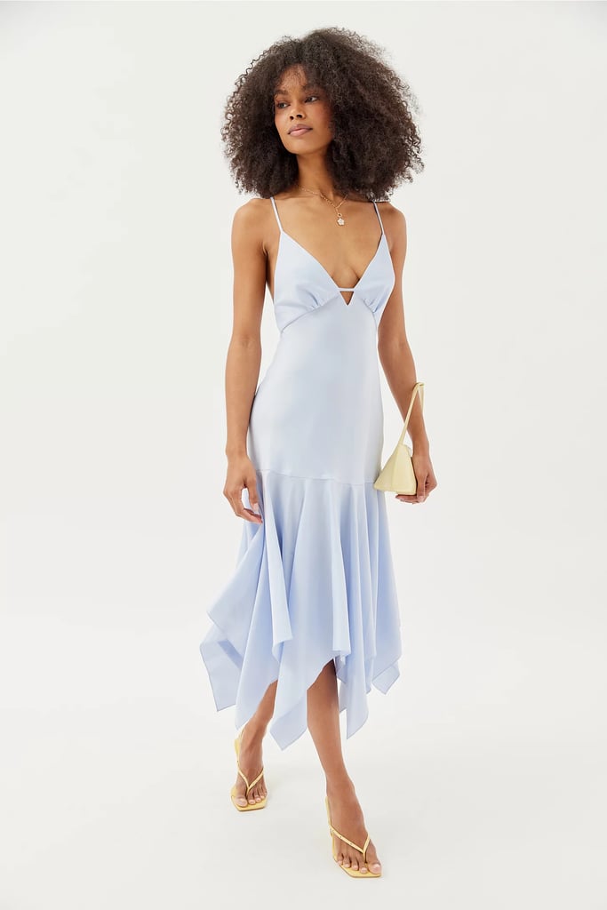 UO Linden Satin Midi Dress