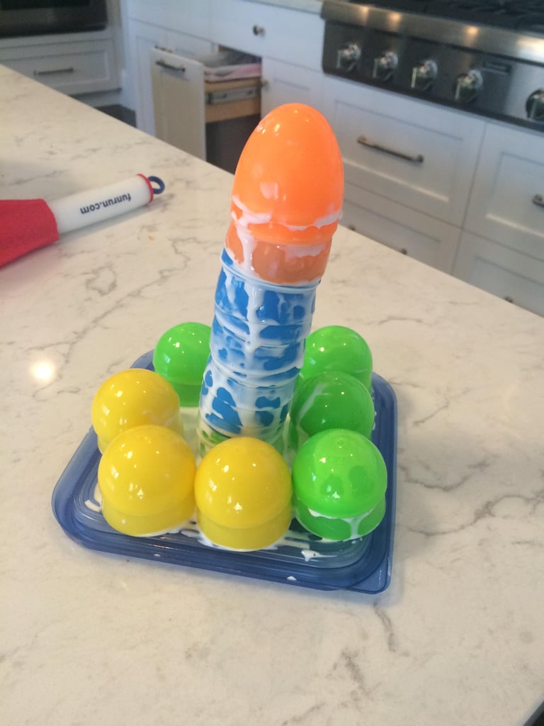 "My nephew made an 'egg tower' to take to school for Easter."
