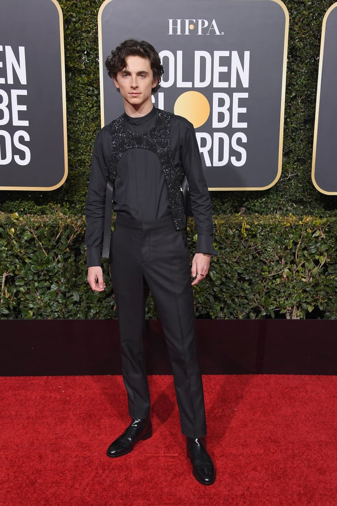 Timothee Chalamet at the 2019 Golden Globes