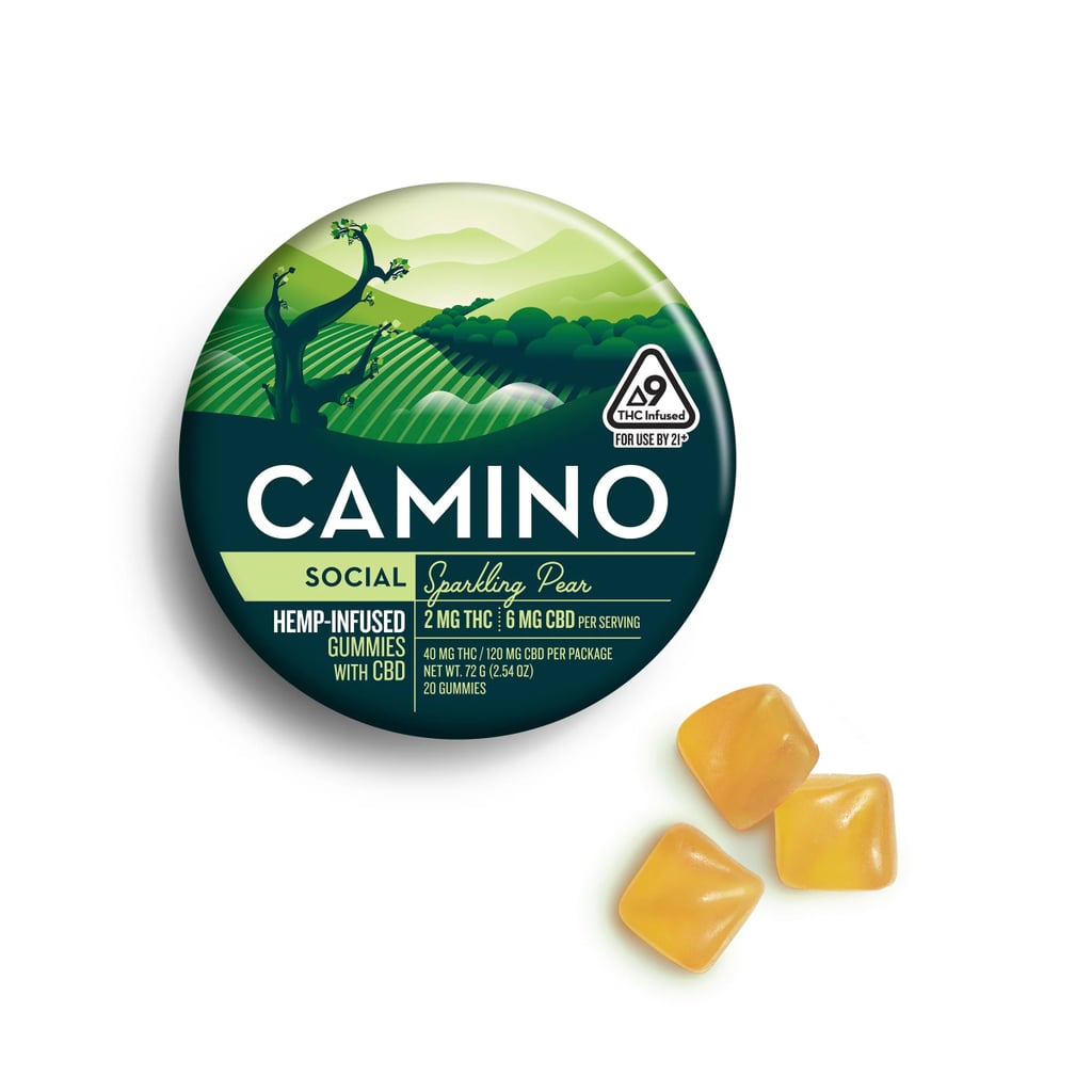 Camino Sparkling Pear 'Social' 2mg CBD Gummies ($32, originally $35)
Skip the chocolates this year and elevate your vibe instead. These Social Gummies are perfect for a little self-love or sharing with your Valentine. Each full-size tin contains 2 mg THC and 6 mg CBD for the ideal balance. Use code POP20 for 20 percent off your first order.